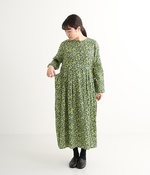 Vintage flower ワンピース(B・イエロー)