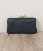 がま口長財布(F・ネイビー)