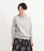 コットン裏毛プルパーカ(杢グレー)