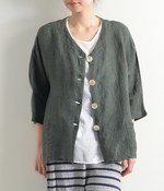 リネンジャケット(A・グレー)【入荷待ち】