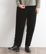 スリットボタンパンツ(B・ブラック)【入荷待ち】