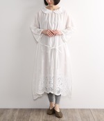 スカラップレースワンピース(ホワイト)