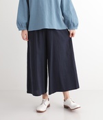 コットンリネンワイドパンツ(C・ネイビー)