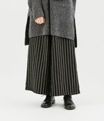 ストライプリラックスワイドパンツ(ブラック)