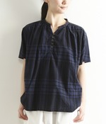 リップルブラウス(B・ネイビー)【入荷待ち】
