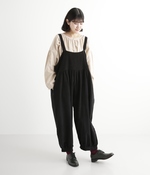 コーデュロイサロペットパンツ(C・ブラック)