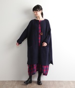 かのこロングカーディガン(ネイビー)