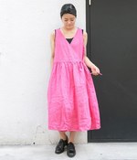 東炊きリネンワンピース(ピンク)