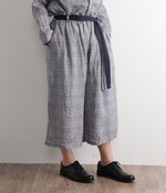 リネンワイドパンツ(B・チェック)