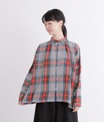 リネンタータンチェックシャツ(A・グレー)