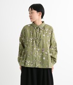 花柄シャツ(B・カーキ)