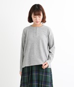 ヘンリーネックプルオーバー(B・グレー)