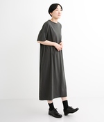 ドロップショルダーカットワンピース(C・チャコール)