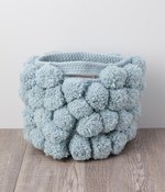 PERU KNIT ポンポンBAG M(C・ブルー)