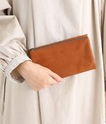 Suolo 45枚カード長財布(B・ブラウン)