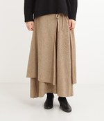 ラップニットスカート(E・モカ)