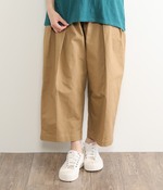 ポーチ付きタックパンツ(A・ベージュ)