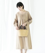 【別注】リトルミイ袖刺繍ワンピース(A・ベージュ)【リンネル6月号掲載】