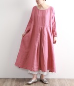 2WAYエプロン風ワンピース(A・ピンク)