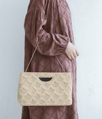ウロコくり手大 バッグ(C・ピンク)