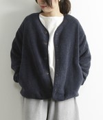 どんぐり柄裏地長め丈ジャケット(A・ネイビー)【入荷待ち】