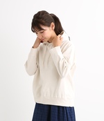 天竺 フーデッドマニッシュトレーナー(B・アイボリー)