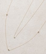 【最短出荷】【送料無料】Real Jewelry 2本セットネックレス(B・エメラルド)