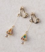 ステンドグラスランプのイヤリング(マルチ)【入荷待ち】