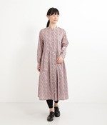 リバティ前開きワンピース(D・ピンク)