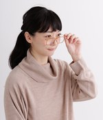 栞 リーディンググラス スクエア(B・ブラウンクリア)