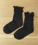 トーションレース付ソックス(A・ブラック)