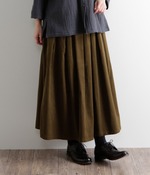 コーデュロイタックスカート(C・ブラウン)【入荷待ち】