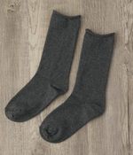 カシミヤコットンソックス(C・チャコール)