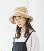 【リンネル別注】マイコさん×リンネル/プリアージュハット オフホワイト