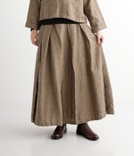タック入りロングスカート(C・モカ)