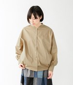 コンパクトコットンサテンブルゾン(C・ベージュ)