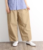 コットンリネン ワイドパンツ(A・ベージュ)