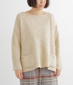 後ろ開きプルオーバー(ホワイト)