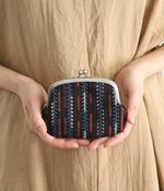 インドブロックプリント親子がま口(A・ベジタブル染め)