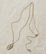 イニシャルロングネックレス(E・N)