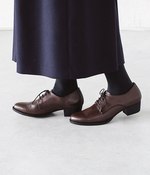 プレーントゥシューズ 3.5cmヒール(A・ダークブラウン)