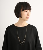 ダブルゴールドチェーンネックレス(ゴールド)