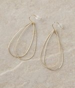 しずく形ラインピアス